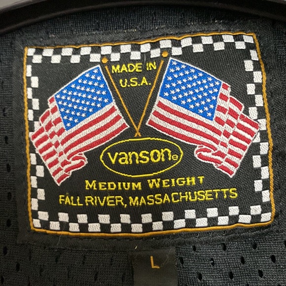 SOLD on eBay. Vanson Leathers Drifter Mk2 Blacked Out Leather Motorcycle Jacket. - Picture 8 of 11